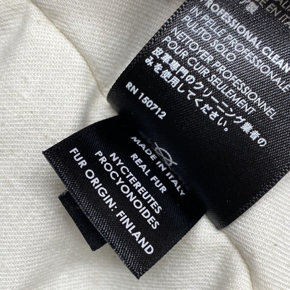 100% Authentic AMIRI Khaki Hooded Fur Bomber Jacket Size 46EU 36UK - Picture 6 of 12